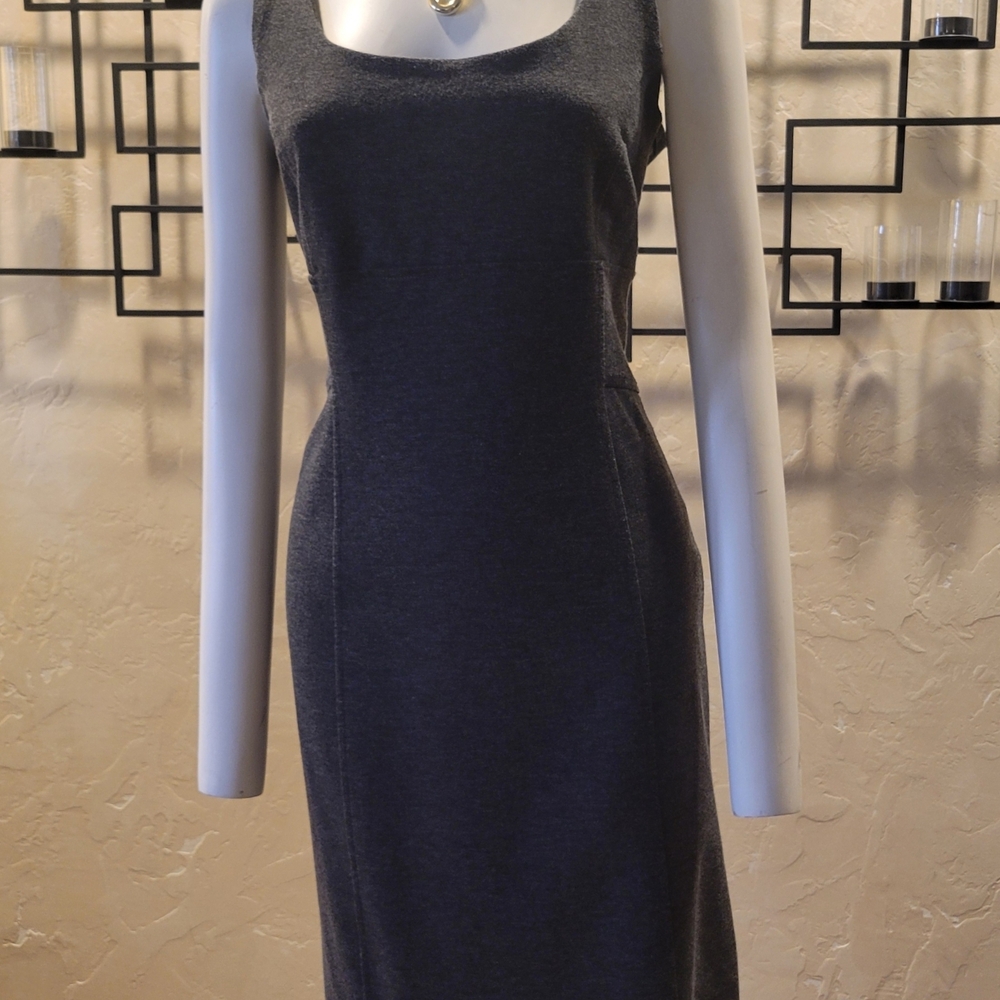 New York & Company Charcoal Midi Dress
